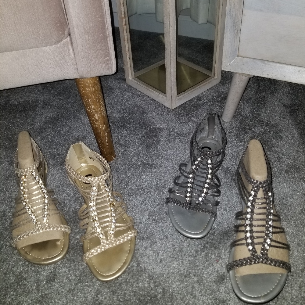 Womens size 7 guess sandles $20 each $30 for both